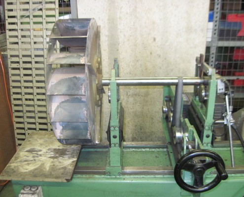 Equilibrage d'une turbine de ventilation de chauffage à distance