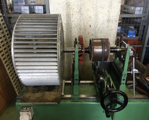 Equilibrage dynamique d'un rotor et d'une turbine de ventilation