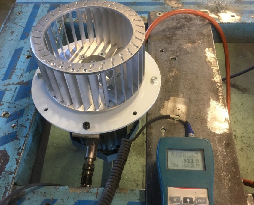 Equilibrage d'une turbine de ventilation