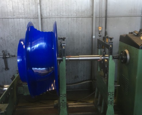 Equilibrage dynamique d'une turbine de ventilation de Monobloc