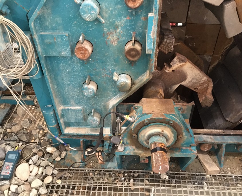 Equilibrage sur site d'un rotor de concasseur