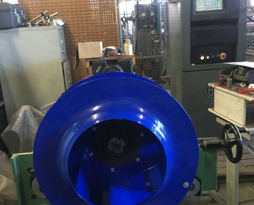 Equilibrage dynamique d'une turbine de ventilation