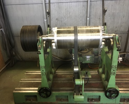 Equilibrage dynamique d'un rotor avec poulie d'entraînement