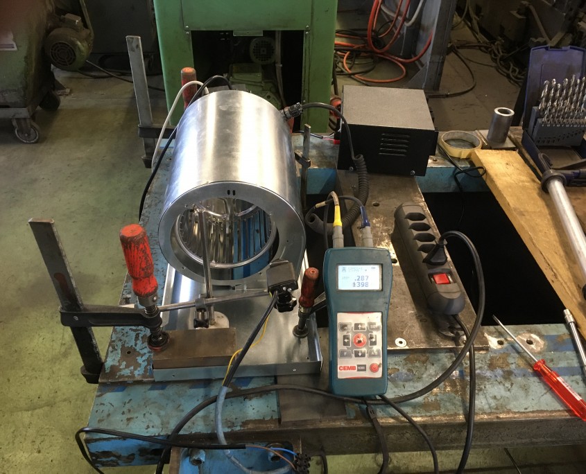 Equilibrage d'une turbine de ventilation de chambre d'hôtel