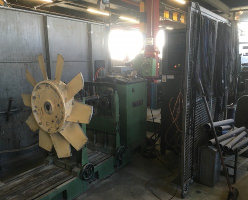 Equilibrage dynamique d'une hélice de ventilation de tunnel