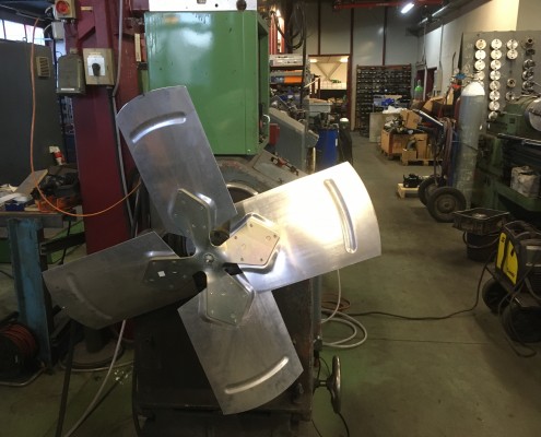 Equilibrage d'une hélice de refroidissement