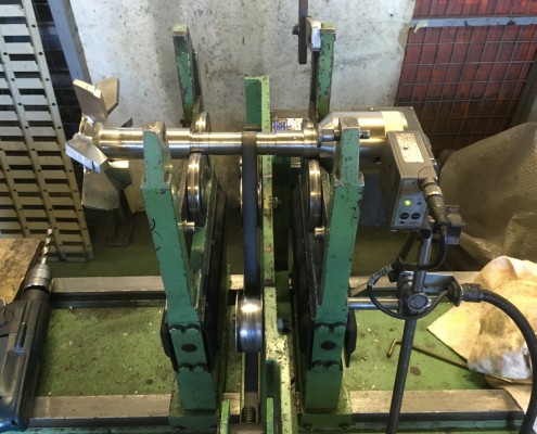 Equilibrage d'une hélice de brasseur