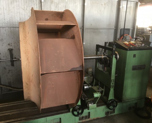 Equilibrage dynamique d'une turbine de ventilation