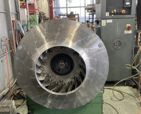 Equilibrage dynamique d'une turbine de ventilation