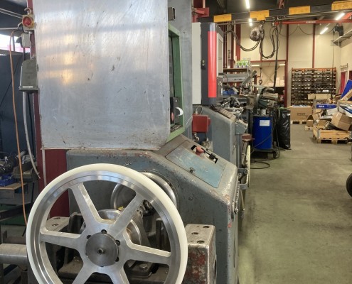 Equilibrage dynamique d'une roue de scie